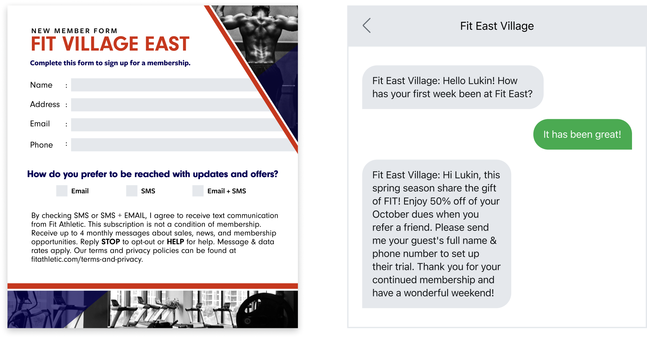 SMS opt-in examples for compliant campaigns